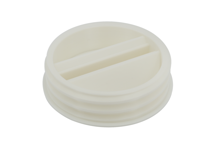 5-inch Tube Portable AC Exhaust Hose Wall Mount Plug - Clockwise Thread 5CWPLUG - Image 2