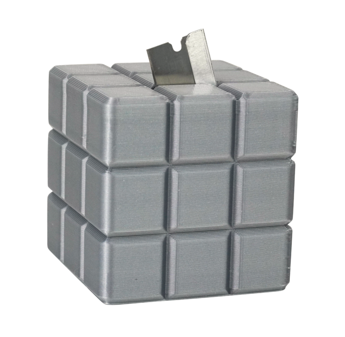 cube with razor Safety Razor Disposal Cube - Image 3