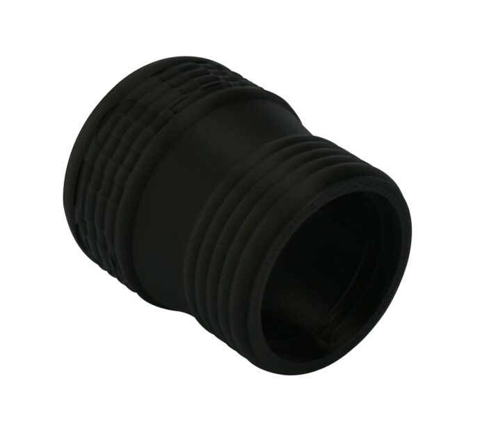 2CCWReducer_bk_2 w2000 1 7/8in to 1 1/4in Vacuum Hose Reducer Coupler Accessory - 2CCWReducer - Counterclockwise Thread - Black - Image 3