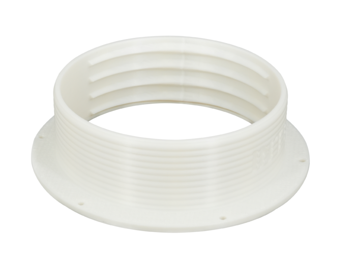 5MNT Omni-directional Threaded Wall Flange Mount for 5-inch Portable Air Conditioner Exhaust Tube with Off-Season Plug Kit/Bundle 5MNT-PLUG-KIT by Intulon - Image 3