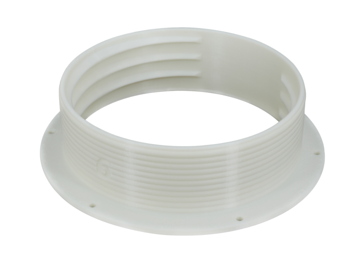 6MNT Omni-directional Threaded Wall Flange Mount for 6-inch Portable Air Conditioner Exhaust Tube with Off-Season Plug Kit/Bundle 6MNT-PLUG-KIT by Intulon - Image 2