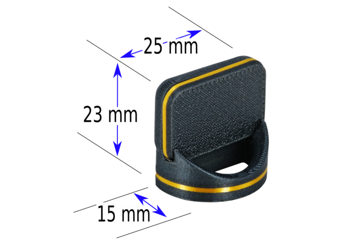 dimensions gold Intulon Premium Eyeglass Holder, Magnetic, Unisex - Gold Trim v7 - Image 2