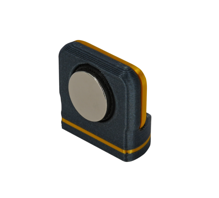 gold back with magnet Intulon Premium Eyeglass Holder, Magnetic, Unisex - USA Flag Gold Trim v7 - Image 4