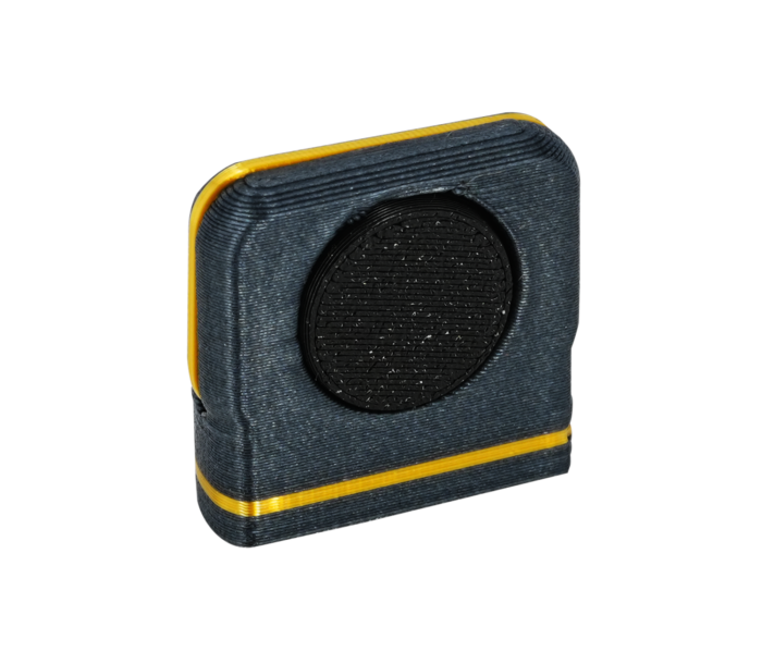 plain gold back angle white bg Intulon Premium Eyeglass Holder, Magnetic, Unisex - USA Flag Gold Trim v7 - Image 3