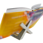 Decorative Book Art Display Stand, Unique 3D Pattern Home Decor, Book Art Decorative Stand for Tabletop, Office, Living Room, Bedroom