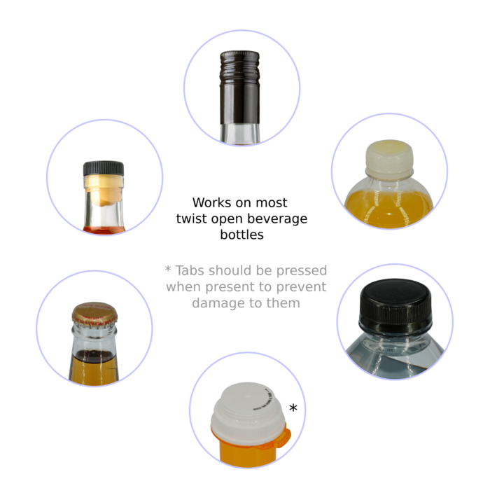 Intulon High Leverage Twist Beverage Bottle Opener/Tightener for Weak and Arthritic Hands or Hard-to-open Bottles V2 - Image 6