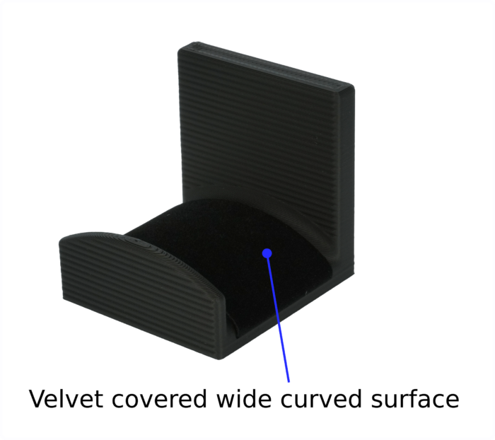 Intulon Velvet -Covered Curved Surface Magnetic-Mounted Gaming Headphone Holder V10 - Image 6