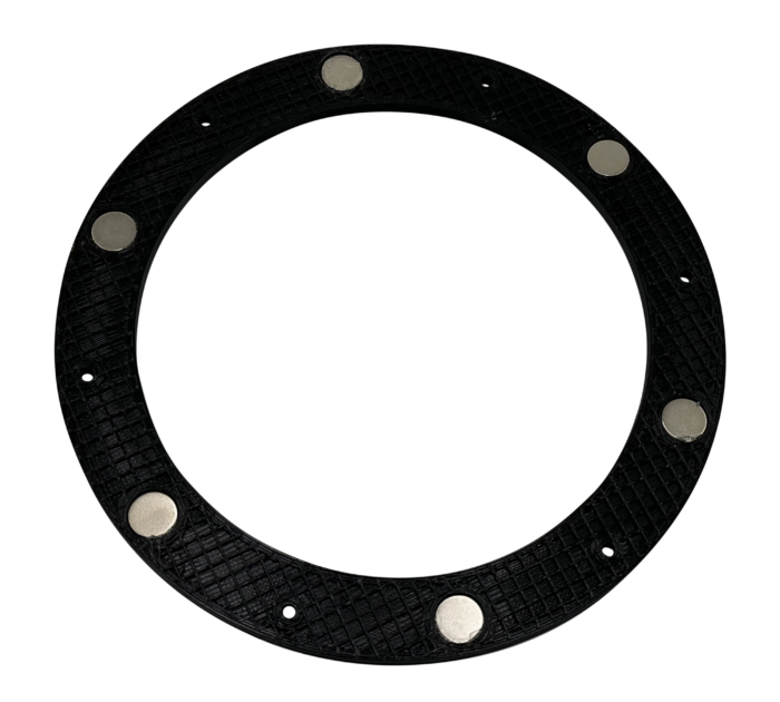 Intulon Magnetic Flange Mount and Magnetic Ring for 6 inch Diameter Tubes | Black - Image 4