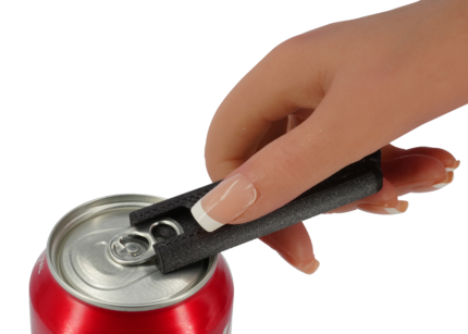Compact Twist Beverage Bottle Opener and Tightener - Bottle Cap Gripper -  Easily fits in the Pocket or Bag (Black)