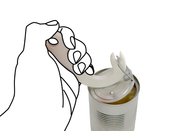 Intulon Hook Can Tab Opener - Manual Ring Puller for Opening Soup, Beans, and Pet Food Cans - Simple Hook, Leverage, and Pull Design - Image 2