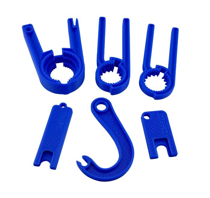 Intulon 6-Piece Bottle and Can Tab Openers - Blue