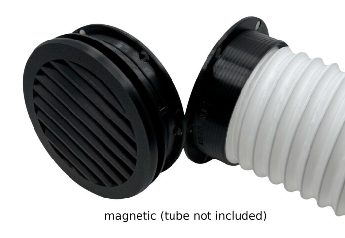 6-EVNK white - with tube connected Portable Air Conditioner Vent Kit with Magnetic Tube Attachment For RVs and Houses (Type G) | Through Wall Vent Kit - Image 9