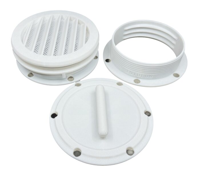 6-EVNK white_clipped_rev_1 Portable Air Conditioner Vent Kit with Magnetic Tube Attachment For RVs and Houses (Type G) | Through Wall Vent Kit - Image 1
