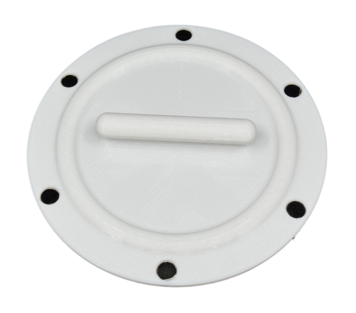 Magnetic Omni-directional Threaded Wall Flange Mount for Portable Air Conditioner 6 inch Exhaust Hose with Off-Season Cover and Flange Ring 6MAG-RING-KIT - Image 4