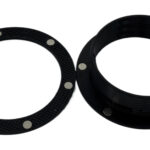 Intulon Magnetic Flange Mount and Magnetic Ring for 6 inch Diameter Tubes | Black