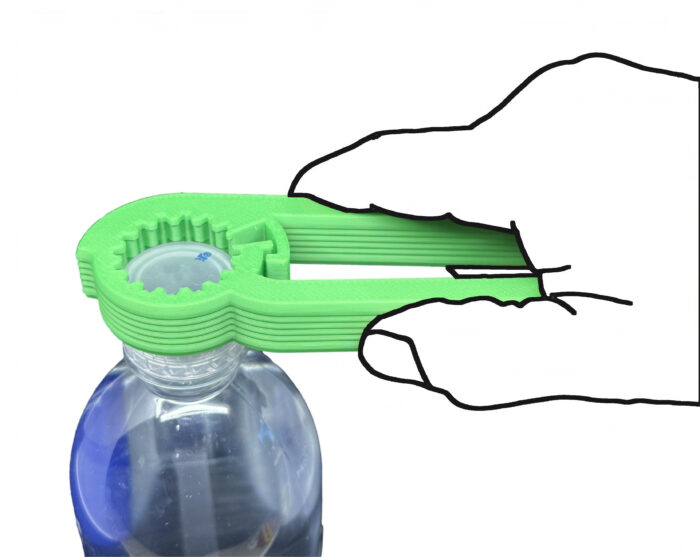 BO-V5-LGN smart water cartoon Intulon Water Bottle Opener for Seniors, Arthritis-Friendly Twist Cap Remover, Kitchen Gadget V5 - Image 1