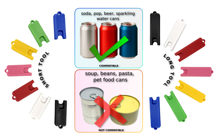 Intulon Can Tab Opener, Can Tab Lifter, Kitchen Gadget, Fingernail Saver for Soda, Soup, Beans, Food Cans - Image 3
